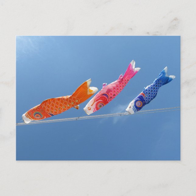 Koinobori (karpströmmare): Japan Vykort (Framsida)