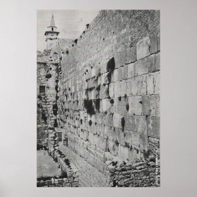 KOISEL - 1870 - WAILING WALL - ISRAEL - POSTER (Framsidan)