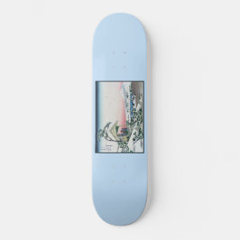 Koishikawa Tea House View Mt. Fuji by Hokusai Mini Skateboard Bräda 18,5 Cm