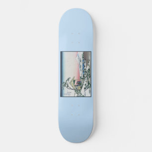 Koishikawa tehus utsikt över Mt. Fuji av Hokusai  Mini Skateboard Bräda 18,5 Cm