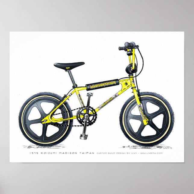 Koizumi Madison Taipan LixBMX Vintage BMX Sketch Poster (Framsidan)