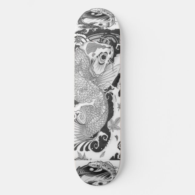 koj-fisktrål skateboard bräda 20 cm (Framsida)