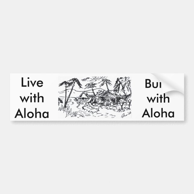 koja LivewithAloha, BuildwithAloha Bildekal (Framsidan)