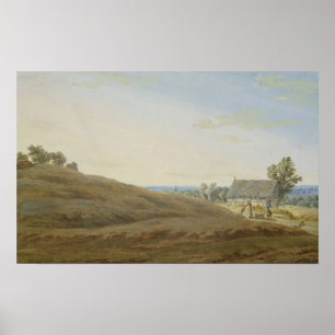 Koja med en brunn på Rugenen Poster