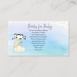 Kojorde Hoppade Över Månen Pojkar Tar Med En Bok Tilläggskort