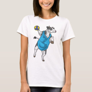 Kojpallhandbollsspelare Handboll Sport T Shirt