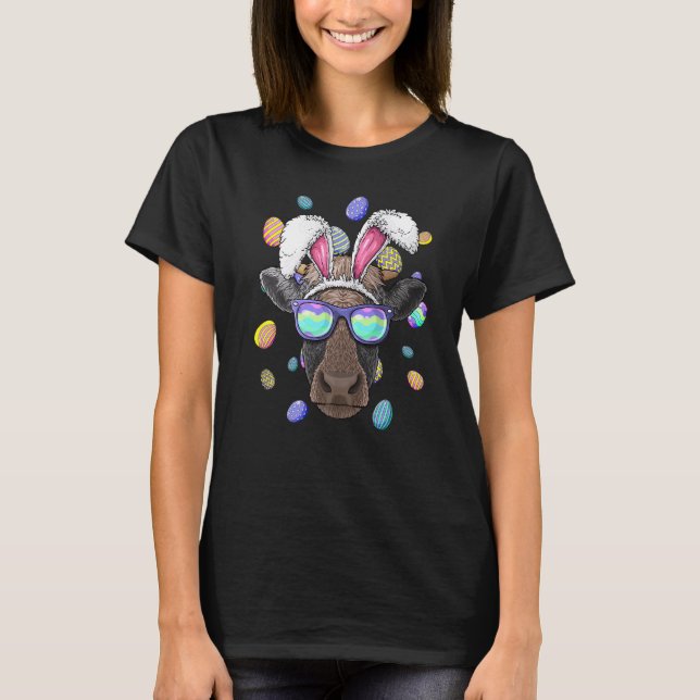 Kojulhasen påsköron Roliga påskägg jakt T Shirt (Framsida)