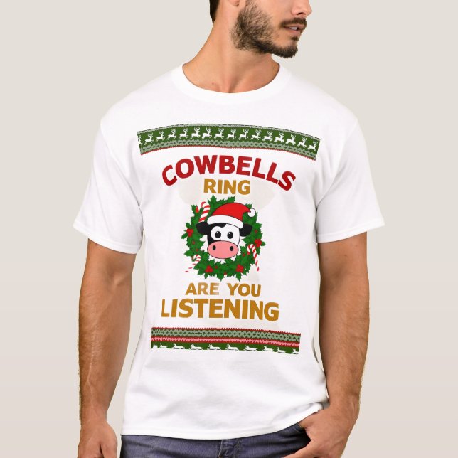 Kojungar Ringer lyssnar du Jul Roligt C T Shirt (Framsida)