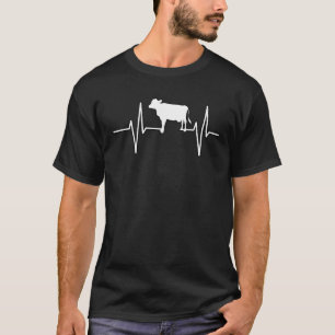 Kojur Nötkött Hjärtbeat Roligt T Shirt