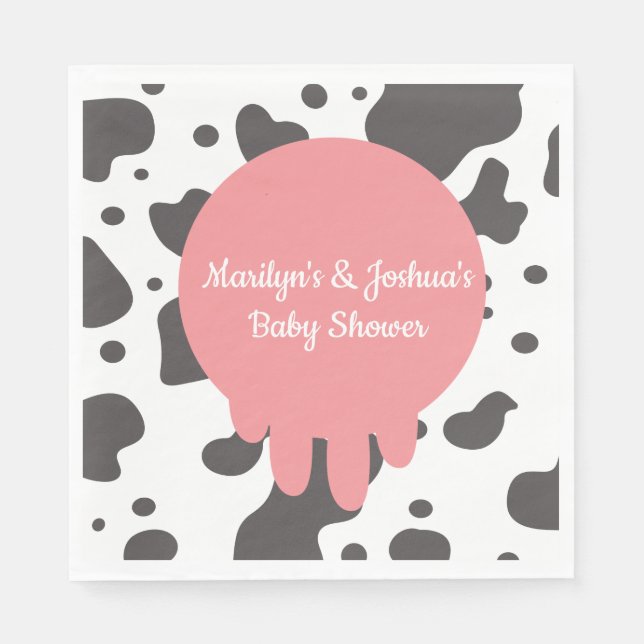 Kojurar Babyshower Jordbruks Servetter (Framsidan)