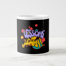 KÖK FÄRG STänk LEKTIONER LÄR MUG Jumbo Mugg
