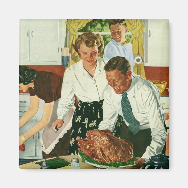 Kök för middag för thanksgiving för magnet (Framsidan)