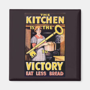 Kök för seger för vintagevärldskrig 1 magnet