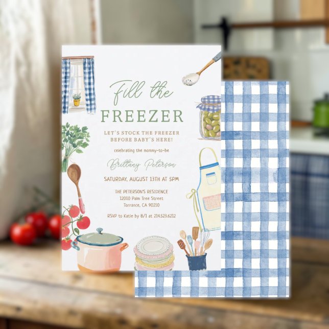 Kök Fyll Frysen Baby Shower  Inbjudningar (Skapare uppladdad)