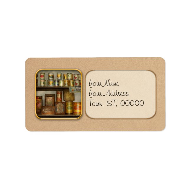 Kök - mat - sidodisk adressetikett (Framsidan)