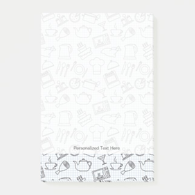 Kök Mönster 4 Post-it Block (Framsida)