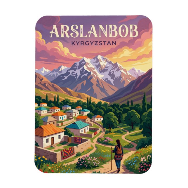 Kök-Tash Kirgizistan Magnet (Vertikal)