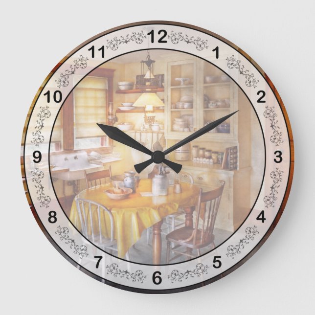 Kök - typisk lantgårdkök stor klocka (Framsida)