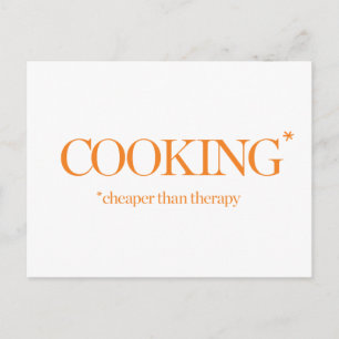 Koka billigare än terapi vykort