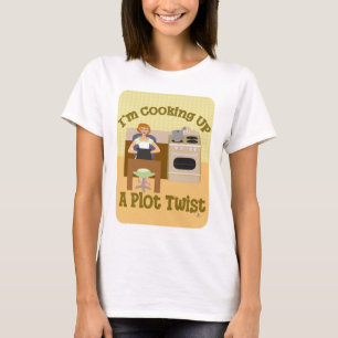 Koka upp Plot Twist-författare Housefru T Shirt