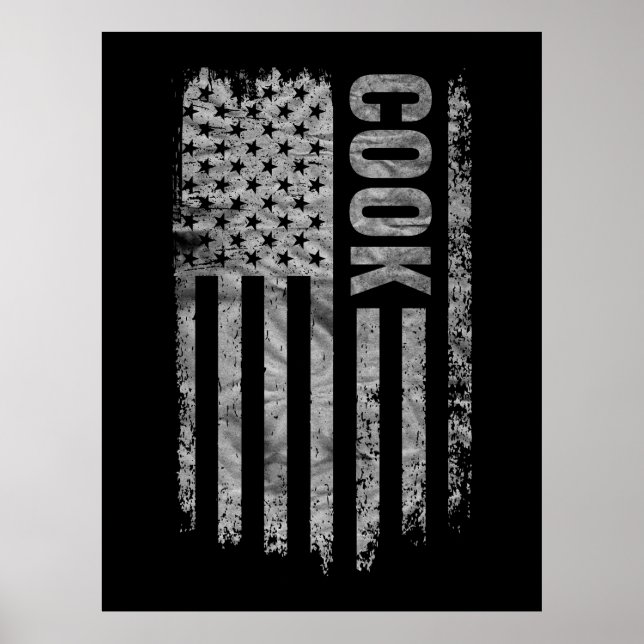 Koka USA Flagga Distressed design Poster (Framsidan)
