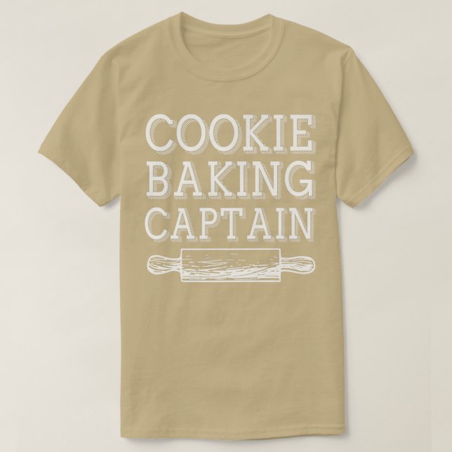 Kokad Baking KaptenCooking Funny T Shirt (Design framsida)