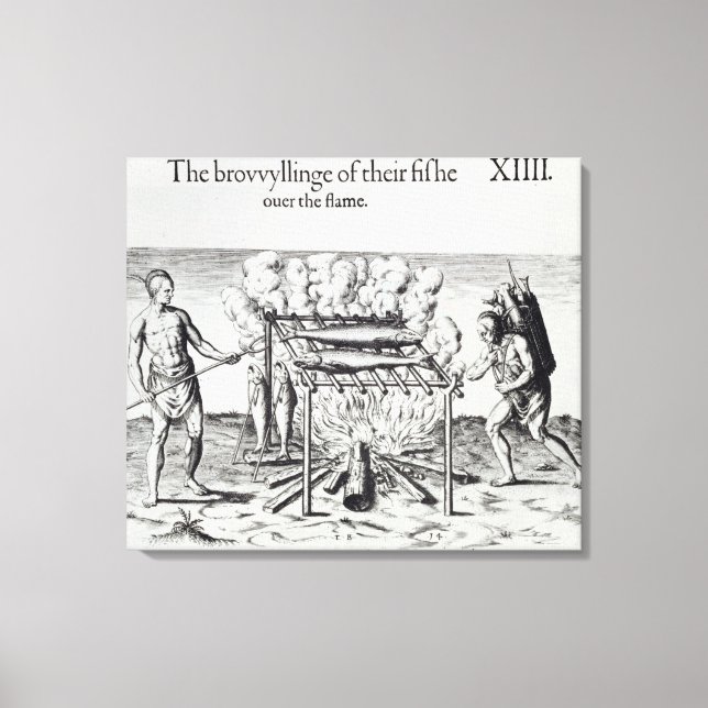 Kokad fisk canvastryck (Framsida)