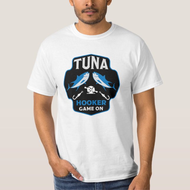 Kokad på tonfiskfiske t shirt (Framsida)