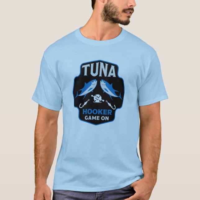 Kokad på tonfiskfiske t shirt (Framsida)