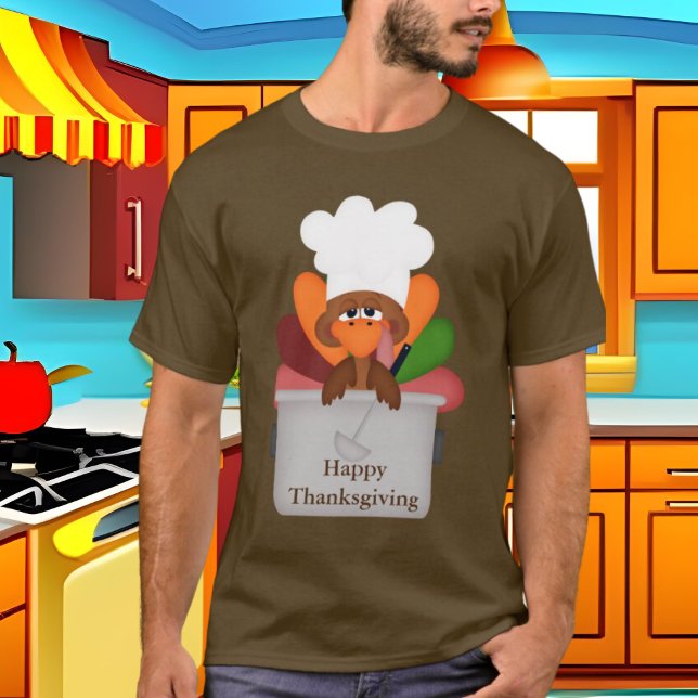 Kokad Thanksgiving Turkiet Helgdag t-shirt (Skapare uppladdad)