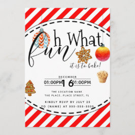 Kokakan med julbaka från fonderaren party inbjudningar