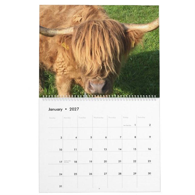 Kokalender Kalender (Jan 2027)