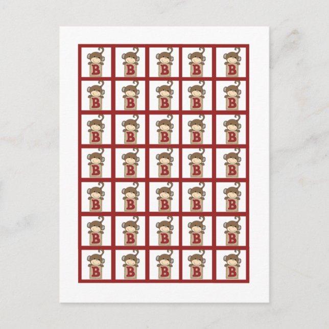 Kokalosknappar för Bingo Card-markörer Vykort (Framsida)