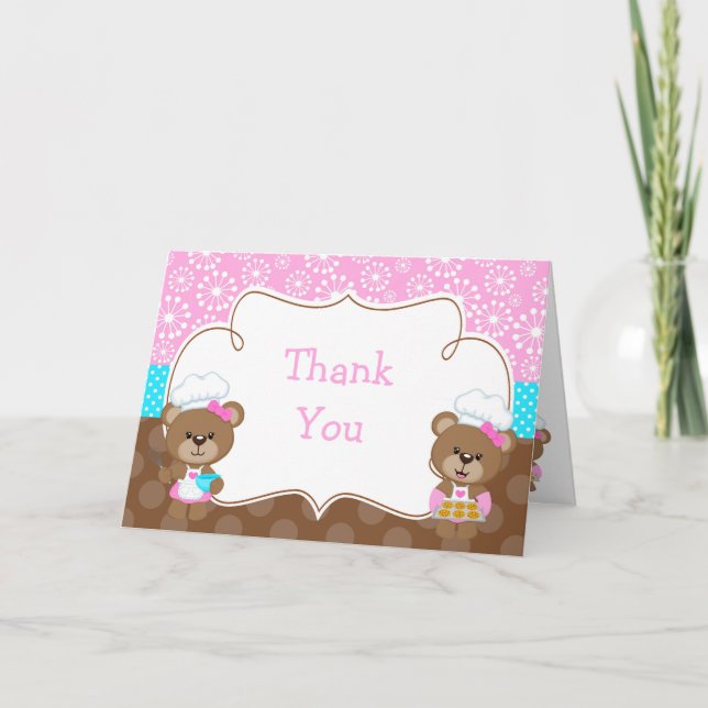 Kokande Björn Kok parti Tack Kort (Framsida)