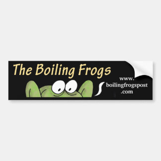 Kokande grodor postar det bakre fönstret för © bildekal