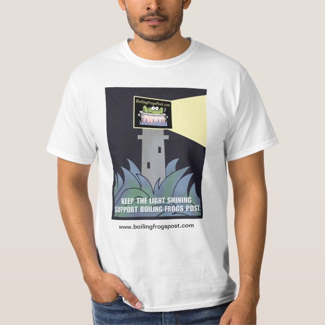 Kokande grodor postar T-tröja för ©servicevuxen T-shirt (Framsida)