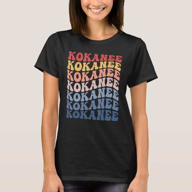 Kokanee Groovy Retro Fisk T Shirt (Framsida)