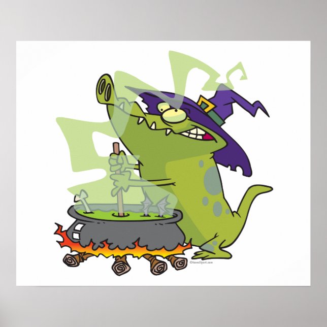Kokauldron för konstig häxgator poster (Framsidan)