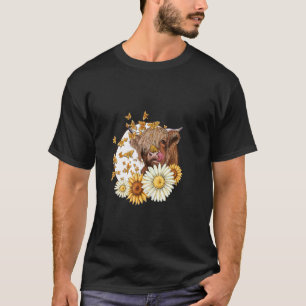 Kokblomma idag Heifer Cow Girl and Farmer Cow Cow T Shirt