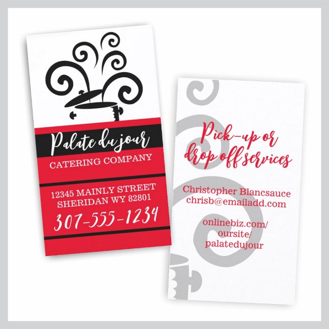 Kokburk, stor catering... visitkort (Skapare uppladdad)