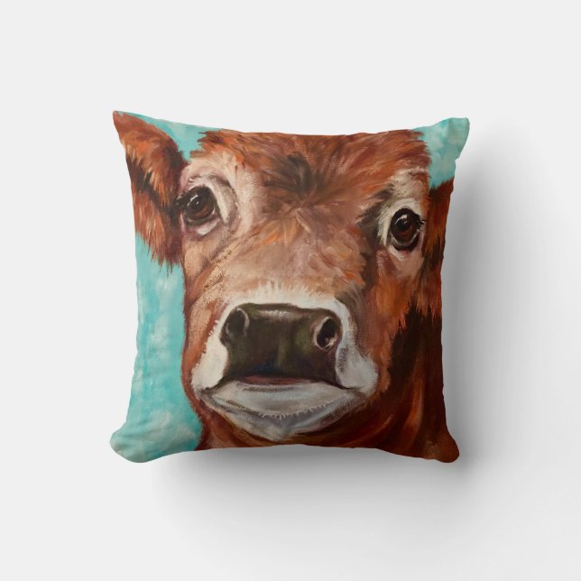 Kokdesign i Aqua Kudde (Framsida)