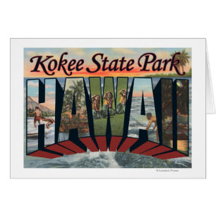 Kokee State Park, Hawaii - Stora Brev Scenes Hälsningskort