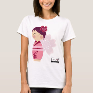 Kokeshi bästa Sakura T-shirt