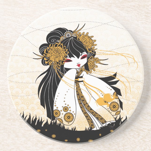 kokeshi chrysanthème underlägg (Framsidan)