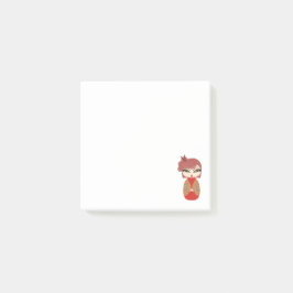 Kokeshi-docka Röd 3" x 3" Post-it® Notes Post-it Block