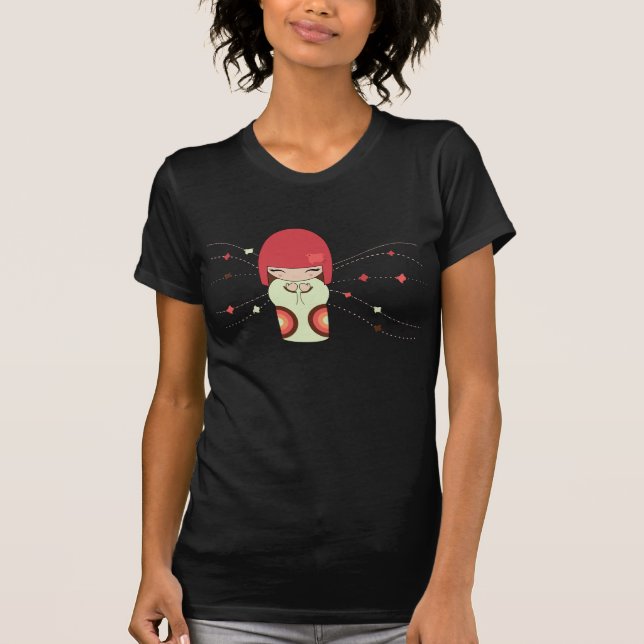 Kokeshi docka t-shirt (Framsida)