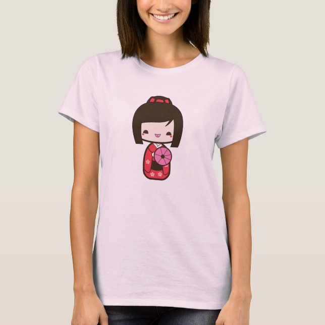 Kokeshi docka tee shirt (Framsida)