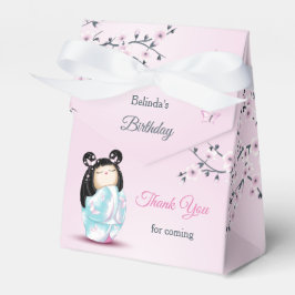 Kokeshi Doll Girls Birthday Tack Presentaskar