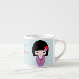 Kokeshi Doll Japanskt kaffe MUGG Espressomugg