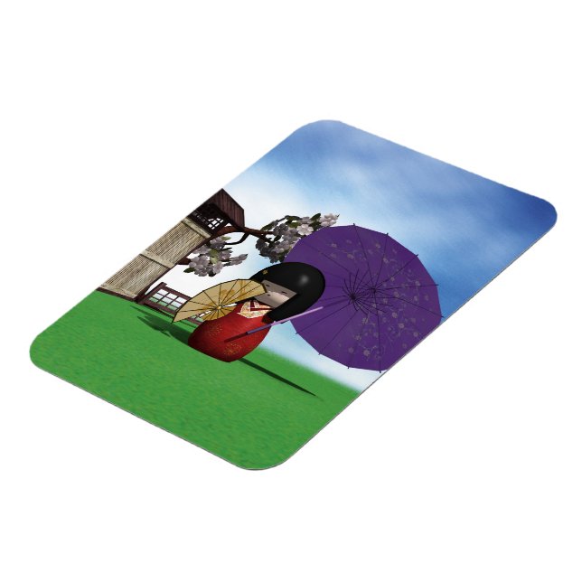 Kokeshi Doll Magnet (Vänstra Sidan)